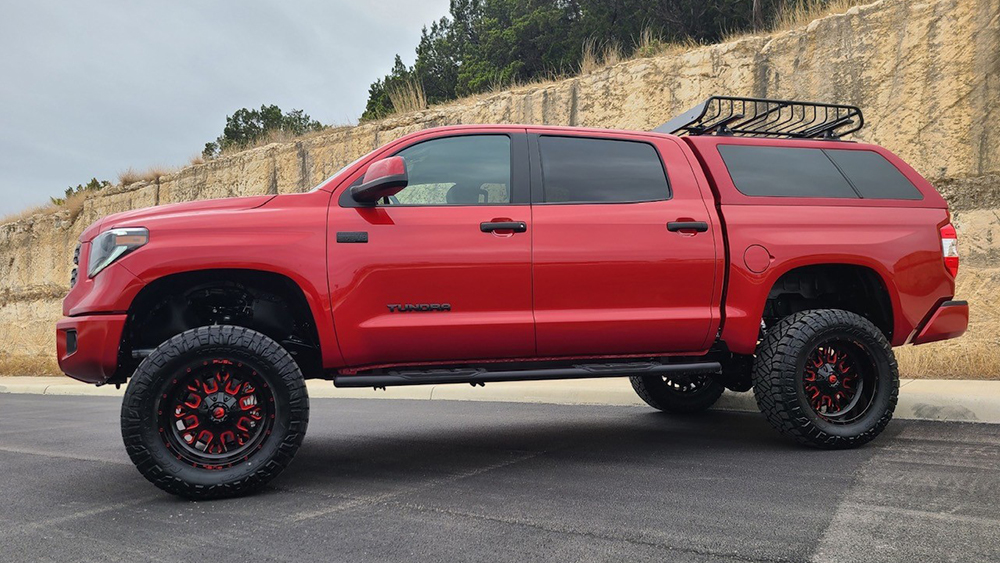 Red Tundra Cap and Rock